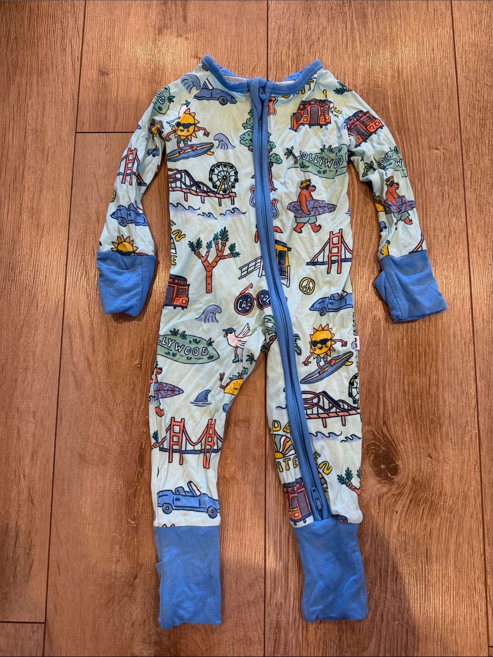 Little Sleepies Golden state zippy 0-3 months